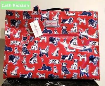 Cath Kidston 숄더백 레드 강아지 패턴 2way 빨간색 인기