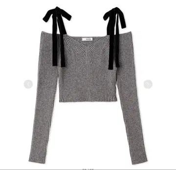 새상품급 스나이델 오프숄더 리본 니트