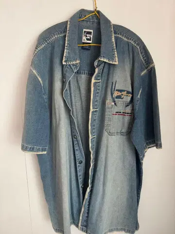 phat farm 데님 오버 사이즈 셔츠 90s