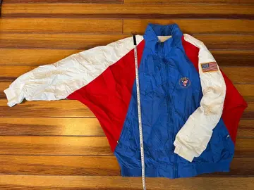 USA 자수 로고 나일론 자켓 상하의 셋업