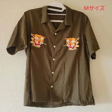 M 사이즈 호랑이 자수 셔츠 베트남 자켓풍