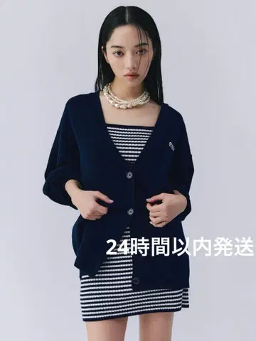 EIMY ISTOIRE 로고 가디건 원피스 니트 셋업