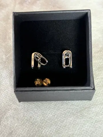 디자인 귀걸이 세트 실버 각인 있음