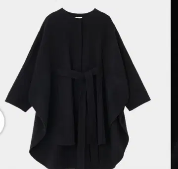 LE PHIL 소프트 울 리버 판초 네이비