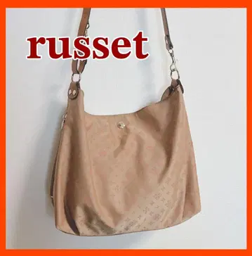 [ 새상품급 ] russet 러셋 모노그램 오렌지 숄더백