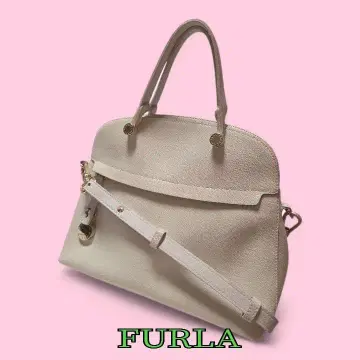 FURLA 베이지 핸드백 숄더 스트랩 포함