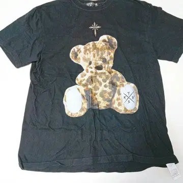 TRAVAS TOKYO 곰 프린트T셔츠 하프 슬리브 컷 T셔츠