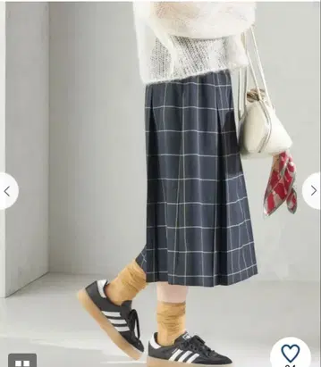 SHIPS for women 체크 박스 플리츠 스커트