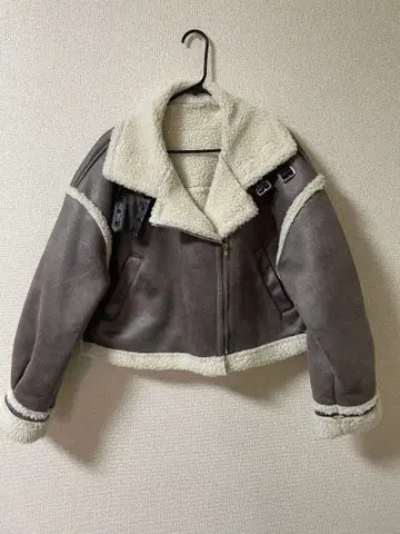 [ GRL ] 페이크 무스탕 라이더 자켓