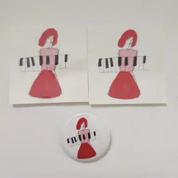 오누키 타에코 스티커, 캔뱃지