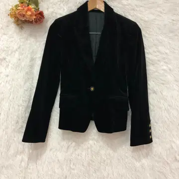 핑키&다이앤 벨로아 테일러드 자켓 [ M ] 코튼 블랙