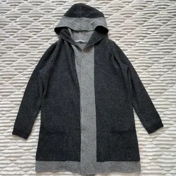 theory luxe 띠어리 럭스 후드 부착 울 가디건