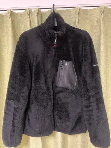 Schott 블랙 플리스 자켓 M 보아 자켓