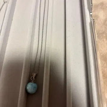 스카이블루 라리마 펜던트 목걸이