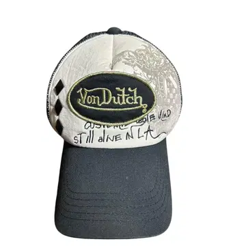 Von Dutch 메쉬 캡 화이트/블랙