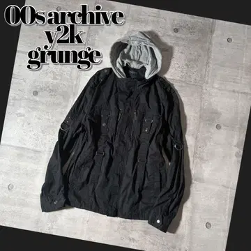 2000's hooded tracker jacket gimmick y2k