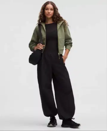 Scuba 오버 사이즈 풀 지퍼 후디 (그린 XS)