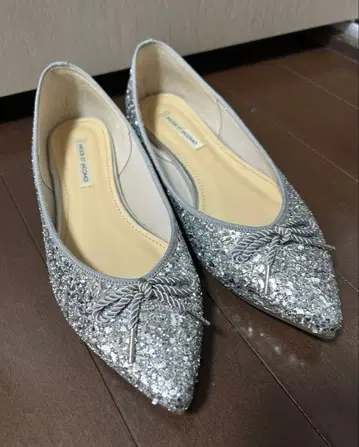 모드 에 자코모 실버 글리터 발레 슈즈