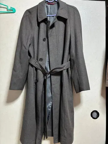 더반 DURBAN 브라운 롱 코트 스텐카라 코트