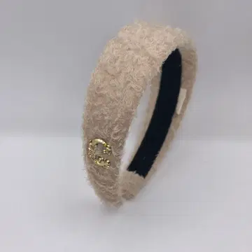 CA4LA (카시라) 머리띠 베이지 x 골드 로고