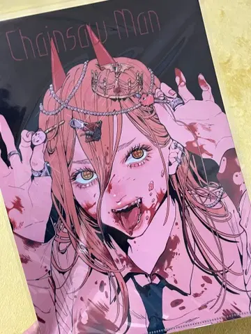 미개봉 새상품 체인소 맨 파워 한정판 클리어 파일