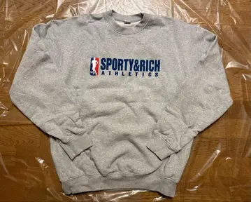 SPORTY&RICH 그레이 맨투맨