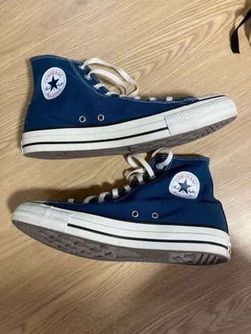 CONVERSE ALL STAR 블루 하이컷 스니커즈