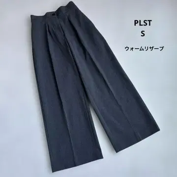 [ S ] PLST 웜 리저브 와이드 팬츠 그레이 따뜻한 팬츠