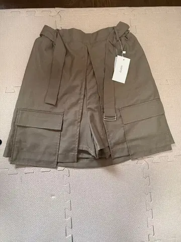 INKWELL 베이지 큐롯 F 사이즈 포켓 부착