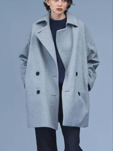 N.O.R.C 노크 멜톤 P코트 (라이트 그레이)