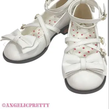 ANGELIC PRETTY 티 파티 슈즈 화이트