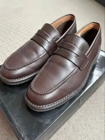 GEOX RESPIRA 브라운 로퍼 24.5cm