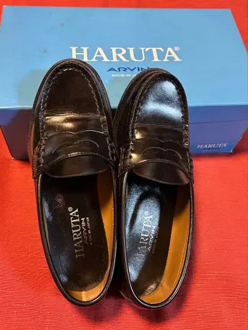HARUTA 블랙 로퍼 일본제