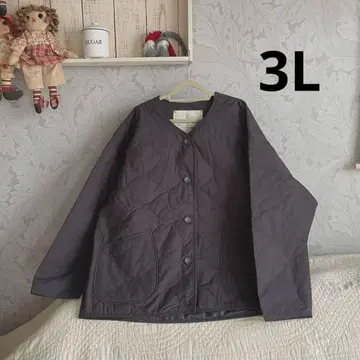 새상품*빅 사이즈 3L 내추럴 퀼팅 자켓 따뜻한