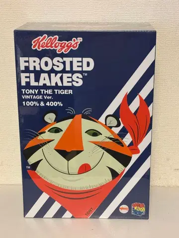 콜라보/베어브릭/400%/켈로그/한정판/토니/타이거/100%/박스 포함