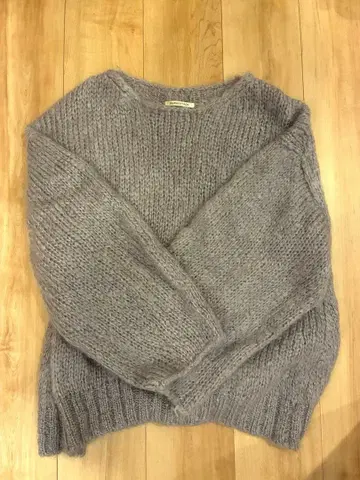 CURRENTAGE 모헤어 니트