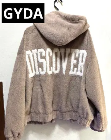 GYDA DISCOVER 에코 퍼 빅 로고 후드티
