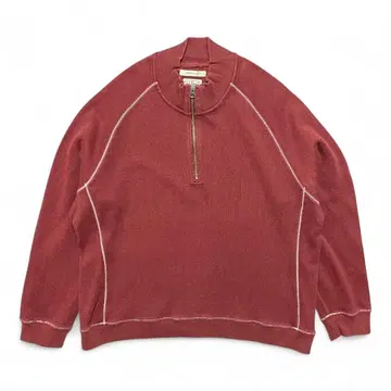 구제 의류 엘엘빈 아웃도어 코튼 니트 얇은 소재 하프 지퍼 스웨터