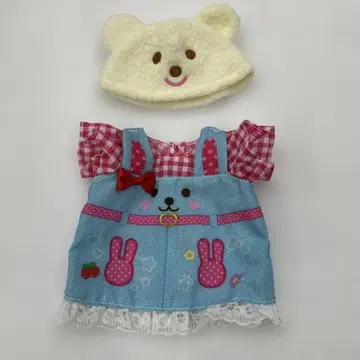 토끼와 곰의 옷 갈아입기 의류 모자 세트