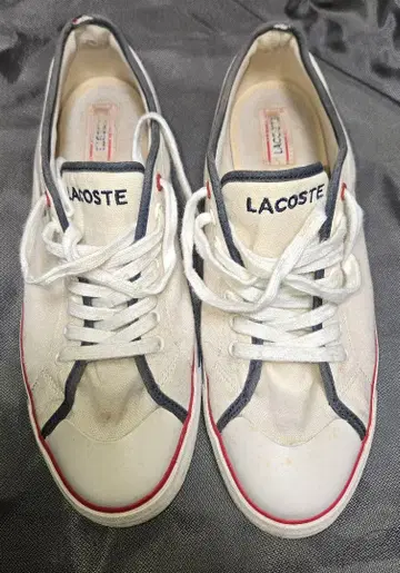 LACOSTE 화이트 스니커즈 USA 10.0