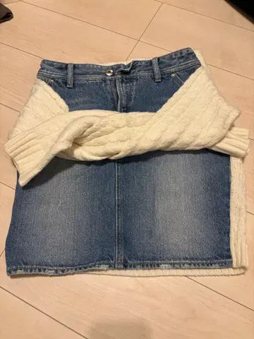 RCWB 데님 니트 스커트 M 사이즈
