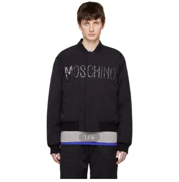 Moschino 블랙 스팽글 블루종