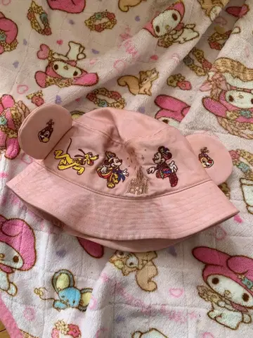 미키 40주년 기념 귀 달린 버킷햇