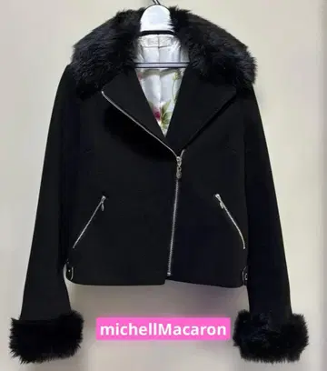 michellMacaron 라이더 퍼 자켓 S 사이즈