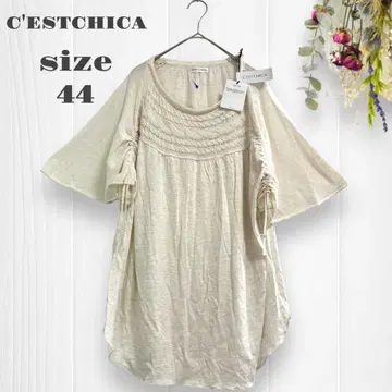 미사용 세시카 린넨 블렌드 티셔츠 튜닉 44 빅 사이즈