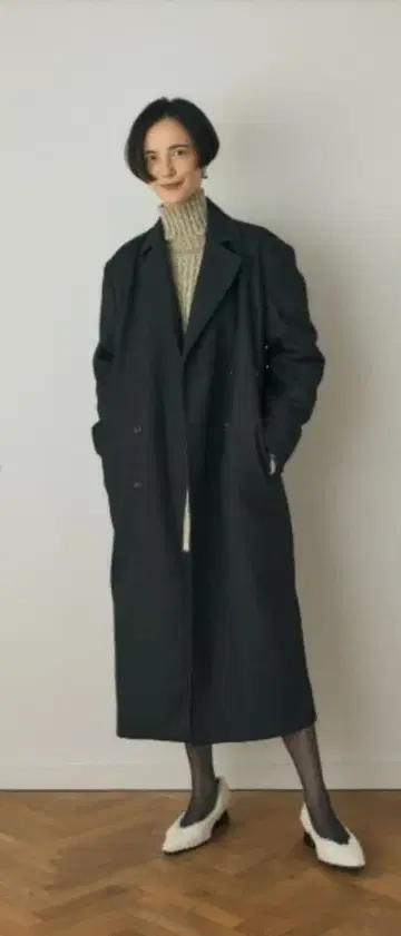 [ 새상품 미사용 ] M_ 빅 테일러드 롱 코트