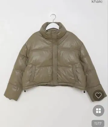 인조 가죽 패딩 자켓 nugu