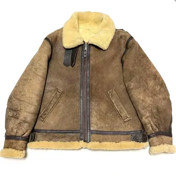 80s 빈티지 미국제 B-3 플라이트 자켓 리얼 무스탕 44