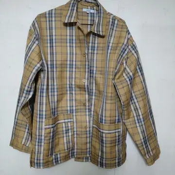 체크 무늬 긴팔 셔츠 M 사이즈