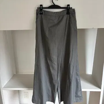 그레이 와이드 팬츠 와이드 슬랙스 프리 사이즈